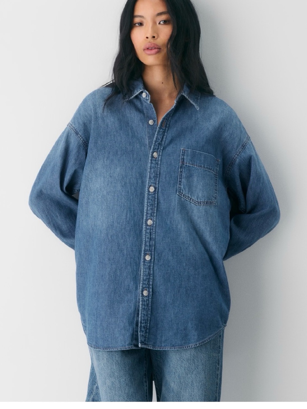 Aritzia Denim Forum The '80s Comfy Denim Shirt